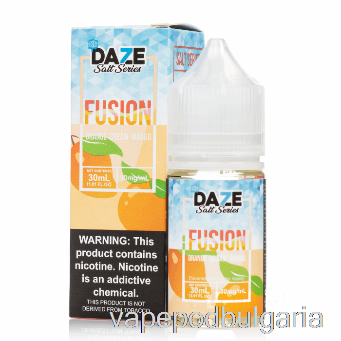 Vape Течности леден портокалов крем манго - 7 Daze Fusion Salts - 30ml 30mg